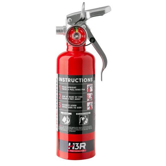 H3R Performance HG100R HalGuard™ 1lb. Premium Fire Extinguisher Quadratec